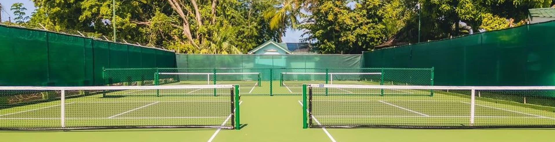 The dedicated pickleball courts at StolenTime by Rendezvous